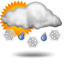 Wettervorhersage für Heute: teils Schneeregen