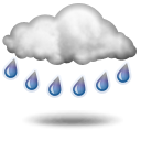 Wettervorhersage für Heute: starker Regen