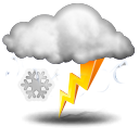 teils Gewitter und Schnee